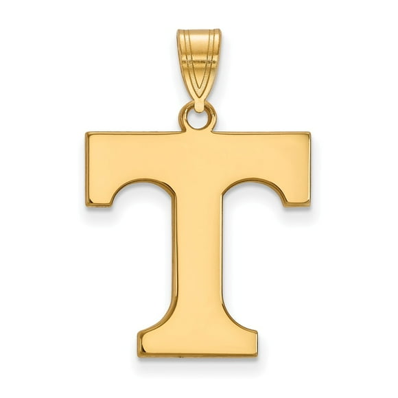 Solid 925 Sterling Silver University of Tennessee Medium Enamel Disc Pendant 15mm x 24mm Solid 925 Sterling Silver University of Tennessee Medium Enamel Disc Pendant 15mm x 24mm